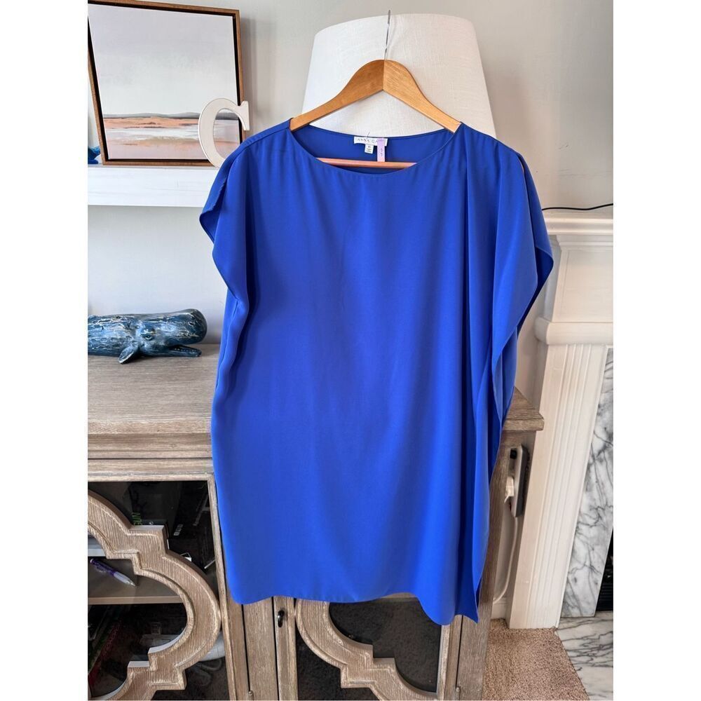 Anna Cate Eva Flutter Sleeve Dress In Dark Navy‎ Size XSmall
